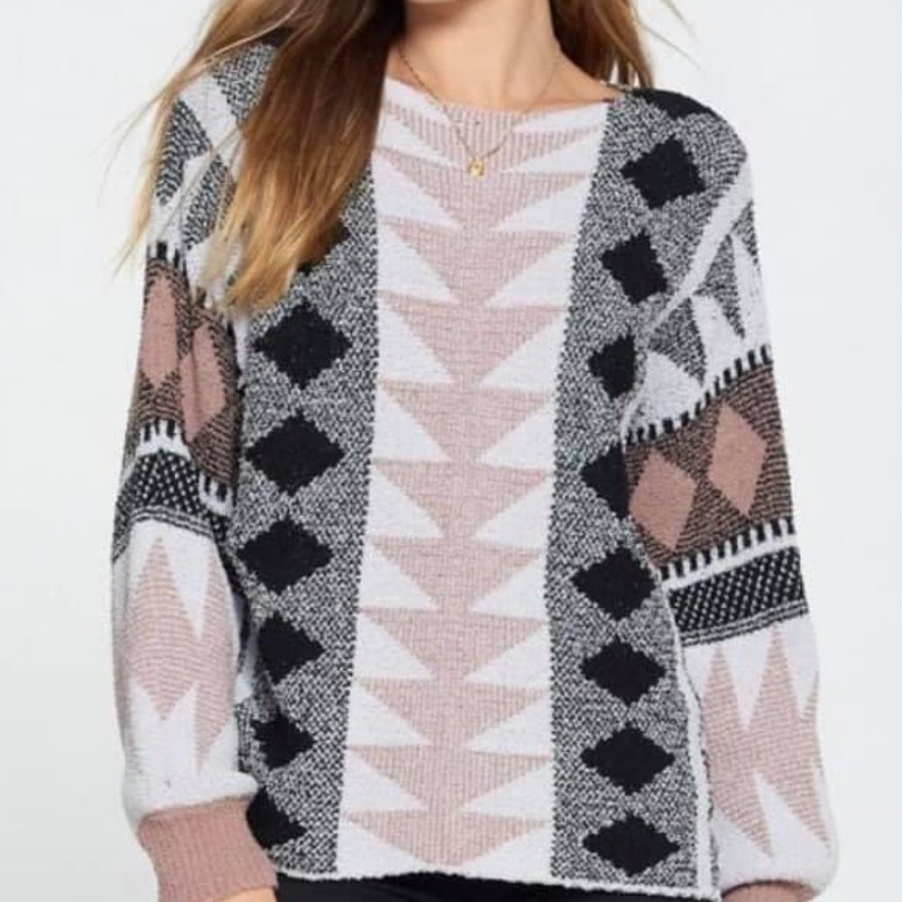SOFT Aztec Printed Sweater